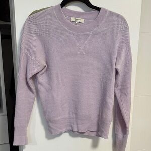 Madewell Lavender Crew Neck Sweater